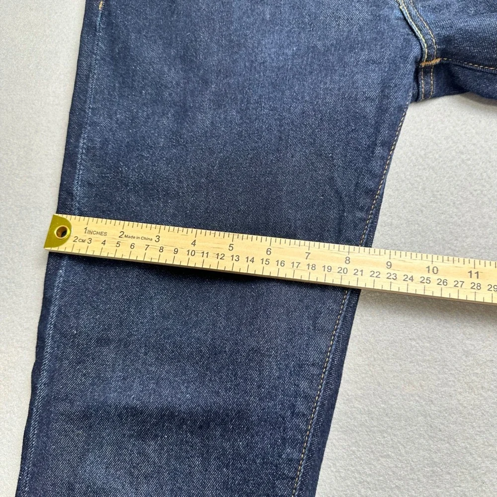 Levis Premium 512 Slim Taper Jeans Mens 31x28 Dark Indigo Wash Blue Denim Big E